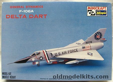 Hasegawa 1/72 General Dynamics F-106A Delta Dart, 1054 plastic model kit